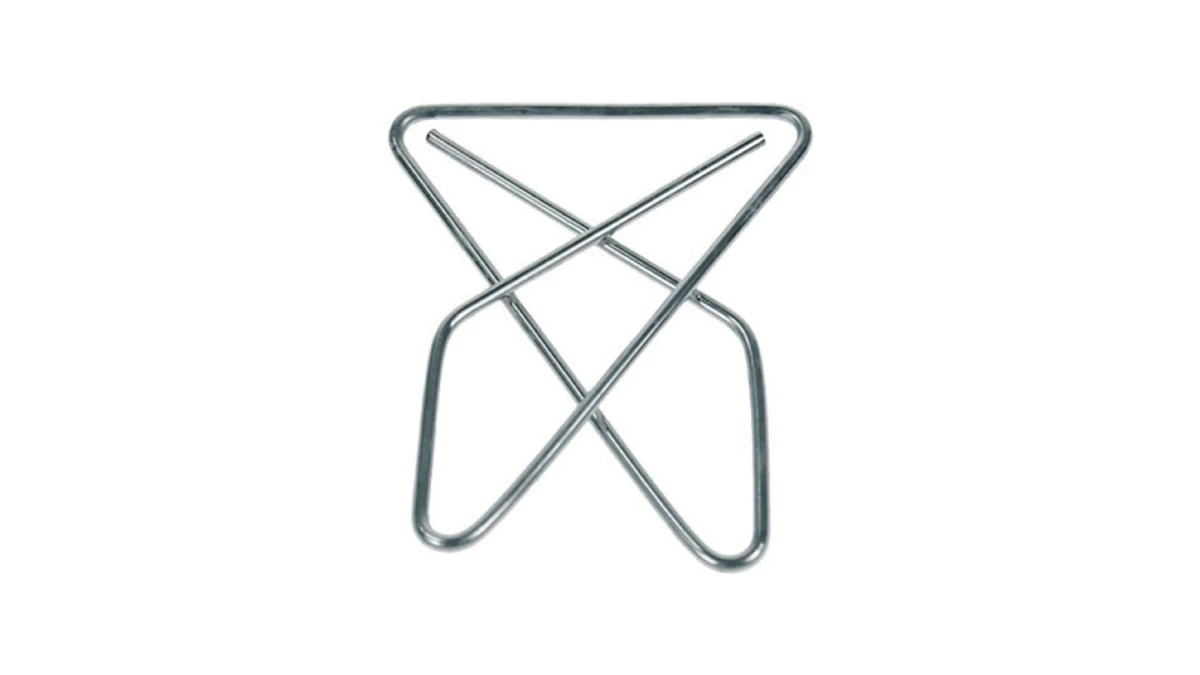 Attaches-croisées nickel.50mm