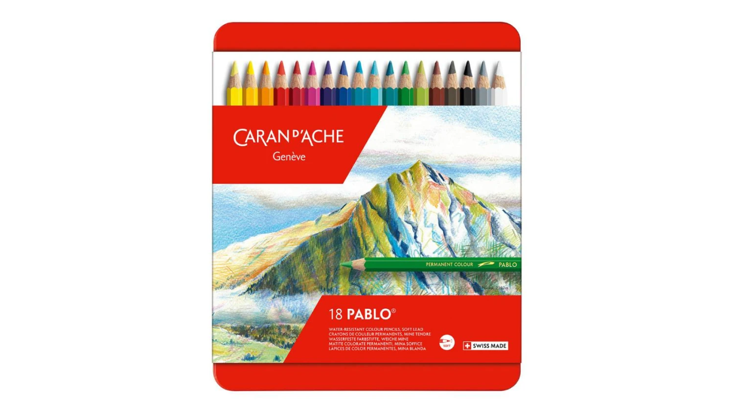 CARAN D'ACHE Crayon de couleur Pablo 18 pcs.