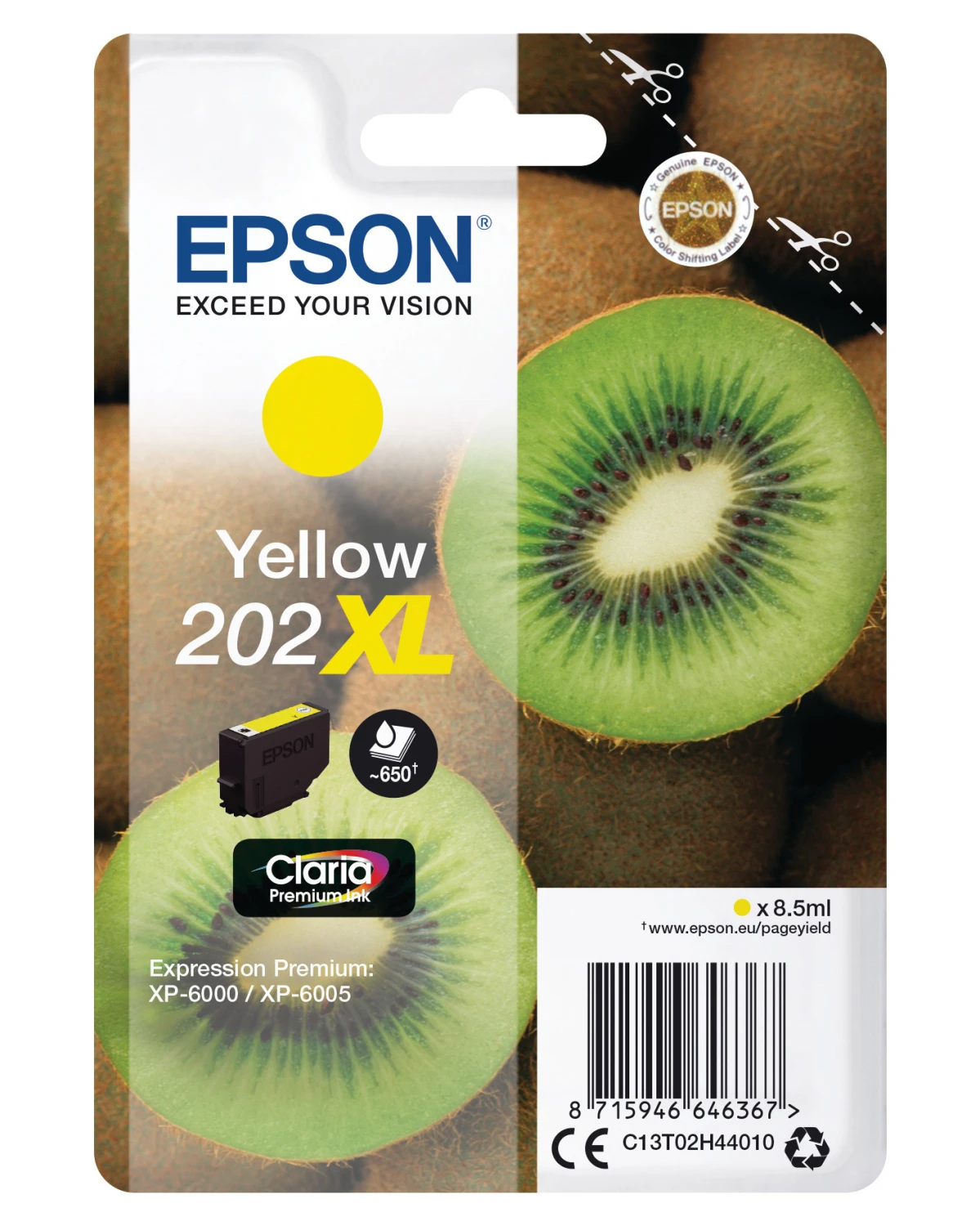 EPSON Tintenpatrone 202XL yellow