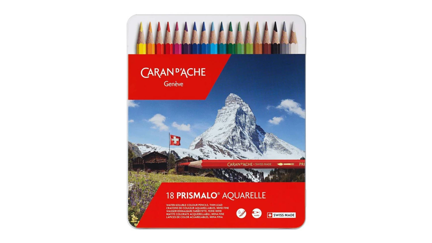 CARAN D'ACHE Farbstifte Prismalo 3mm - 18 Stk.