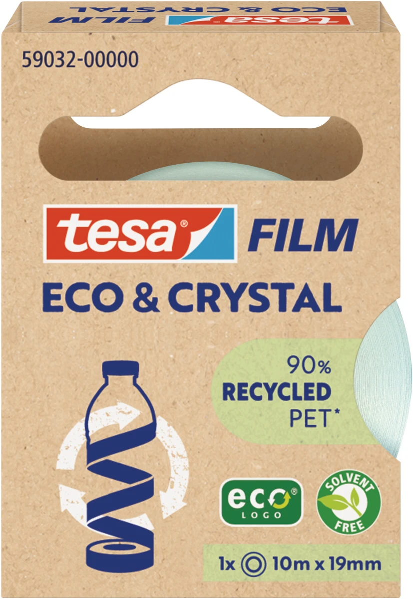 TESA Tesafilm Eco&Crystal Ruban adhésif 10m x 19mm, 1 pc.