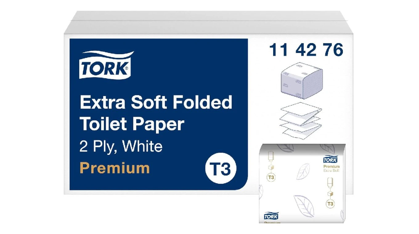 TORK Papier toilette feuille à feuille Premium 2 couches, 7'560 feuilles