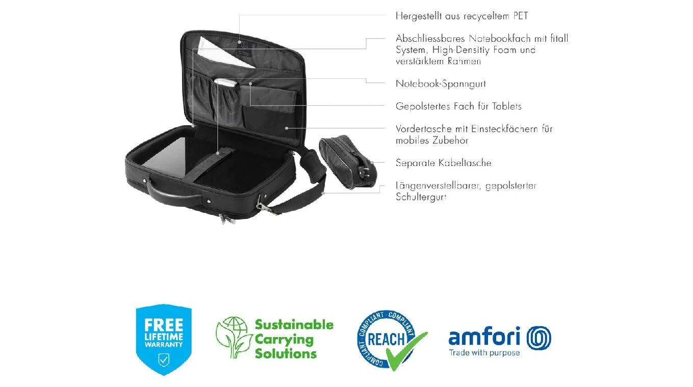 DICOTA MultiPlus sacoche ordinateur portable 15.6"