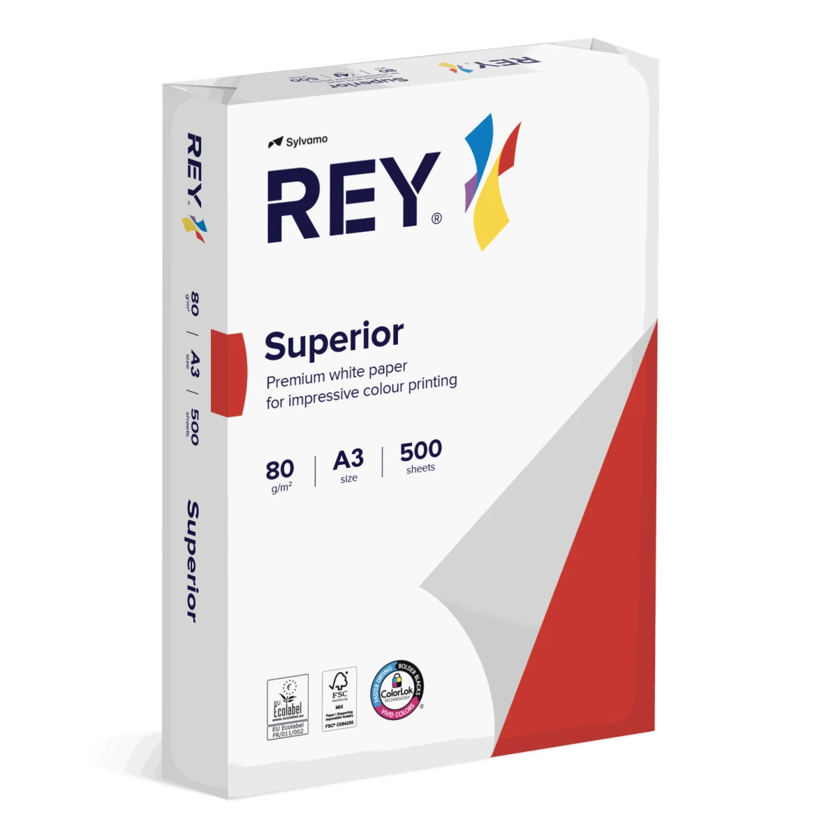 REY Papier à copier Superior A3, 80 g/m², 500 feuilles
