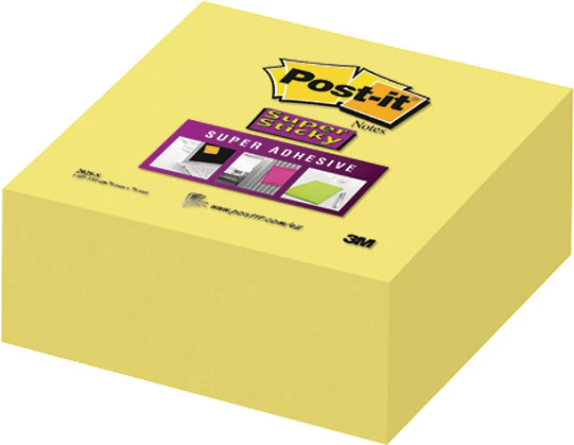 POST-IT Cube de notes adhésives Super Sticky 350 feuilles