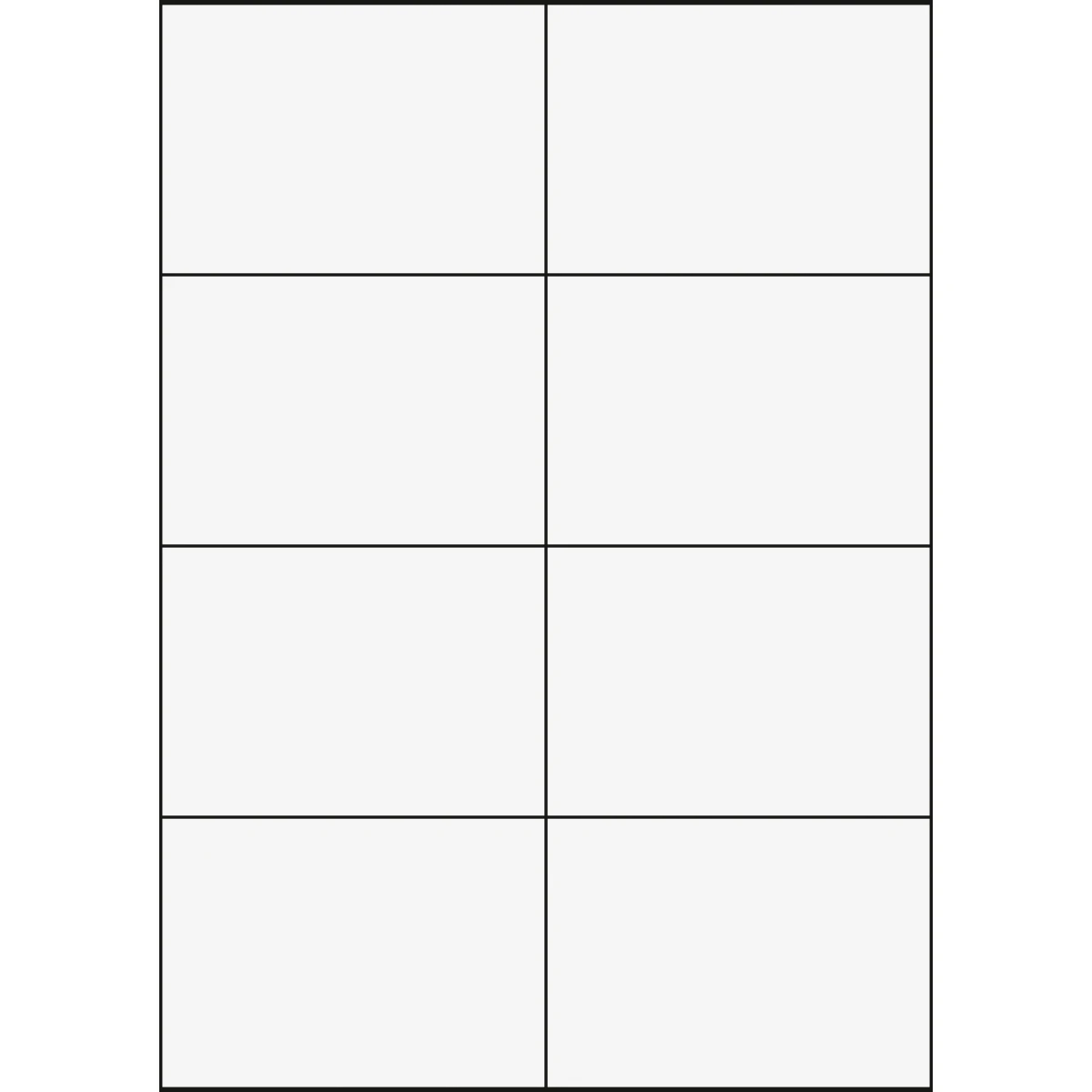 Etiquettes A4, 105 x 74 mm, 100 feuilles
