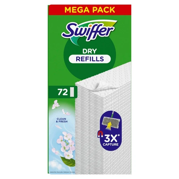 SWIFFER Lingettes pour sols Dry recharge 3 pièces