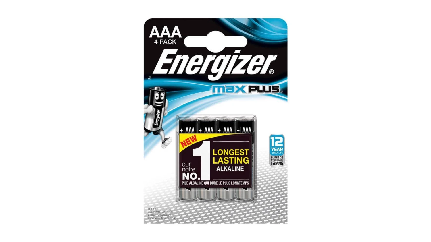 ENERGIZER Batterie Max Plus AAA/LR03 - 4er Pack