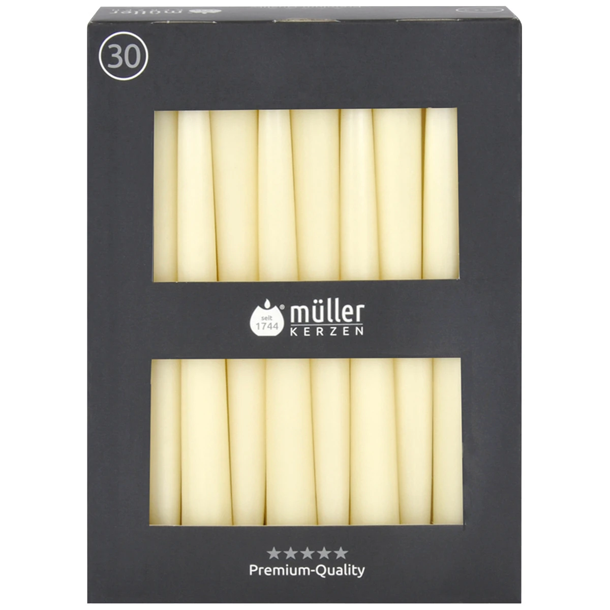 MÜLLER Bougies à pointe Premium-Quality 30 pièces