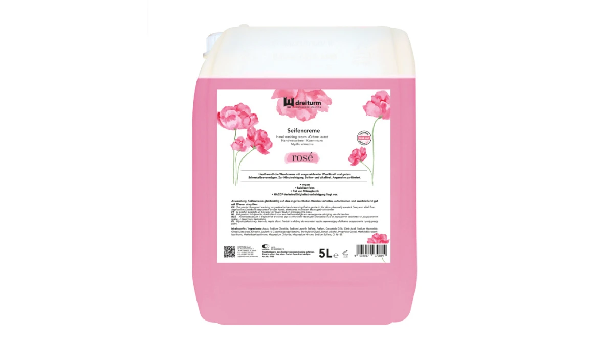 DREITURM Savon crème rosé 5 L