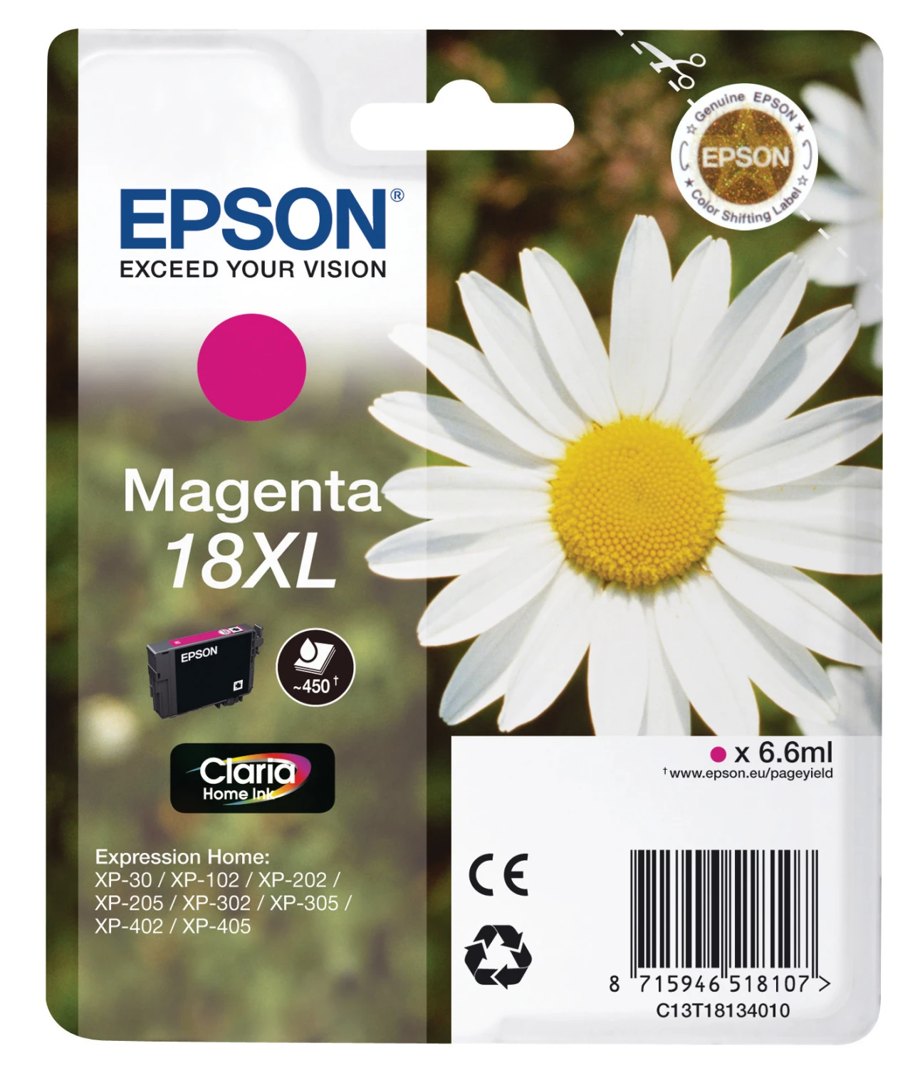 EPSON Tintenpatrone 18XL magenta