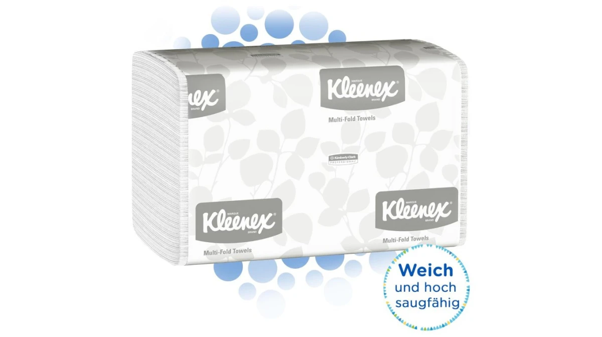 KLEENEX Papierhandtücher Multifold Z-Falz, 1-lagig, weiss