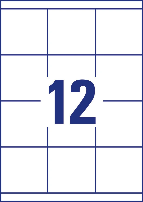 AVERY ZWECKFORM 3661 Etiketten, 70 x 67.7 mm, 100 Blatt