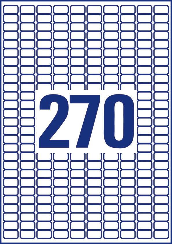 AVERY ZWECKFORM L4730REV-25 Etiketten, 17.8 x 10 mm, 25 + 5 Blatt