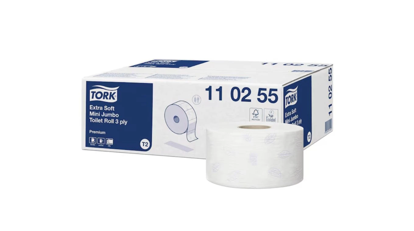 TORK WC-Papier Premium Jumbo Mini 3-lagig, 12 Rollen