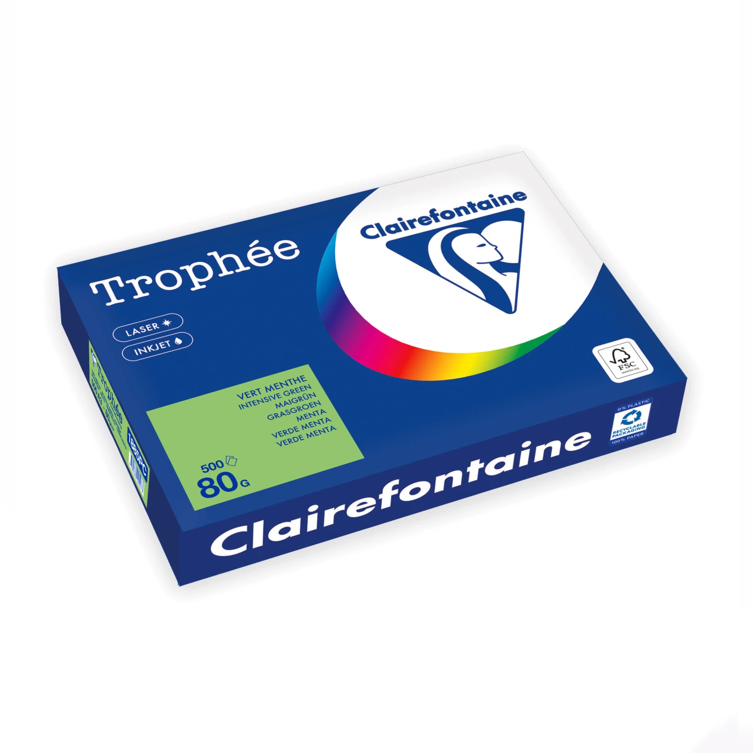 CLAIREFONTAINE Kopierpapier Trophée Intensiv A3, 80 g/m², 500 Blatt
