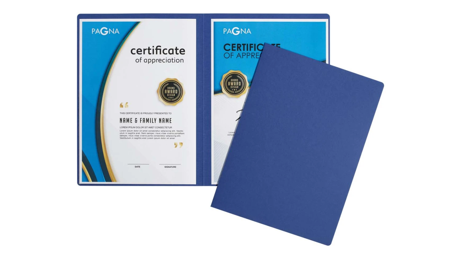 Pagna Dossier de présentation Perfect, bleu