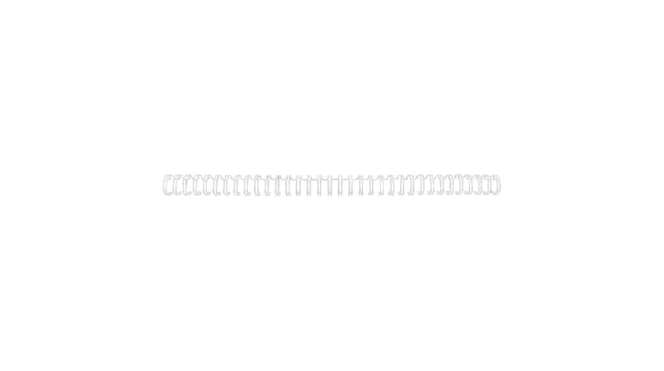 Dos de reliure en fil métallique GBC 6mm A4. Ø 6 mm
