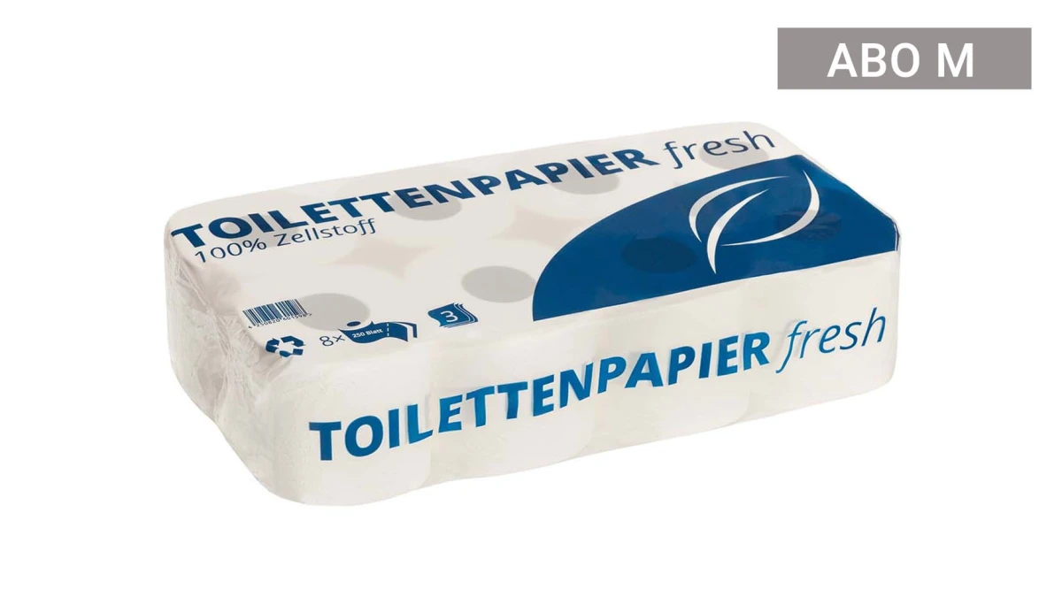 ABO M | Papier toilette Edelweiss, 3 couches, 180 feuilles