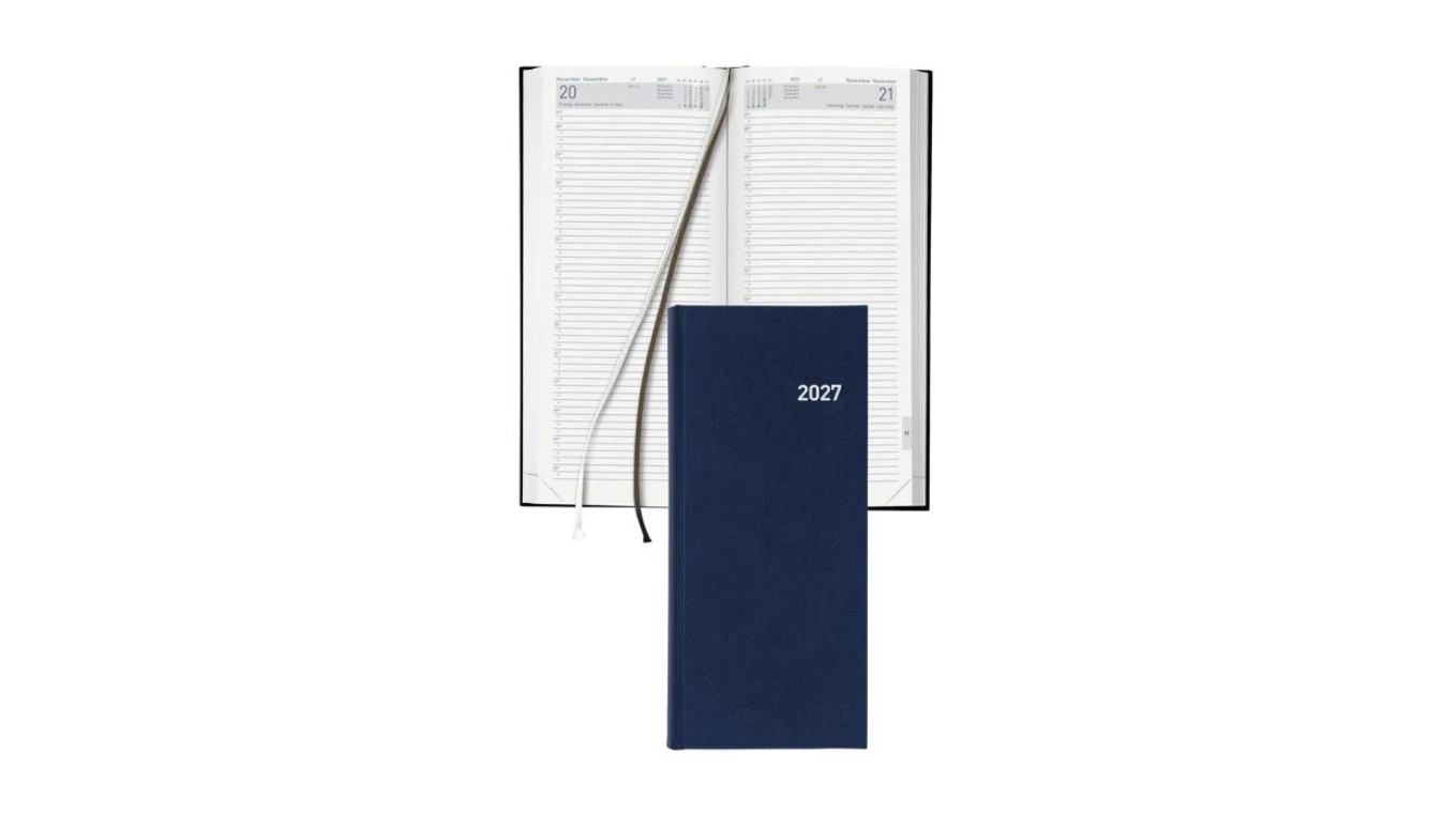 BIELLA  Agenda professionnel « Le Jour » - Format : 13,5 x 31,5 cm