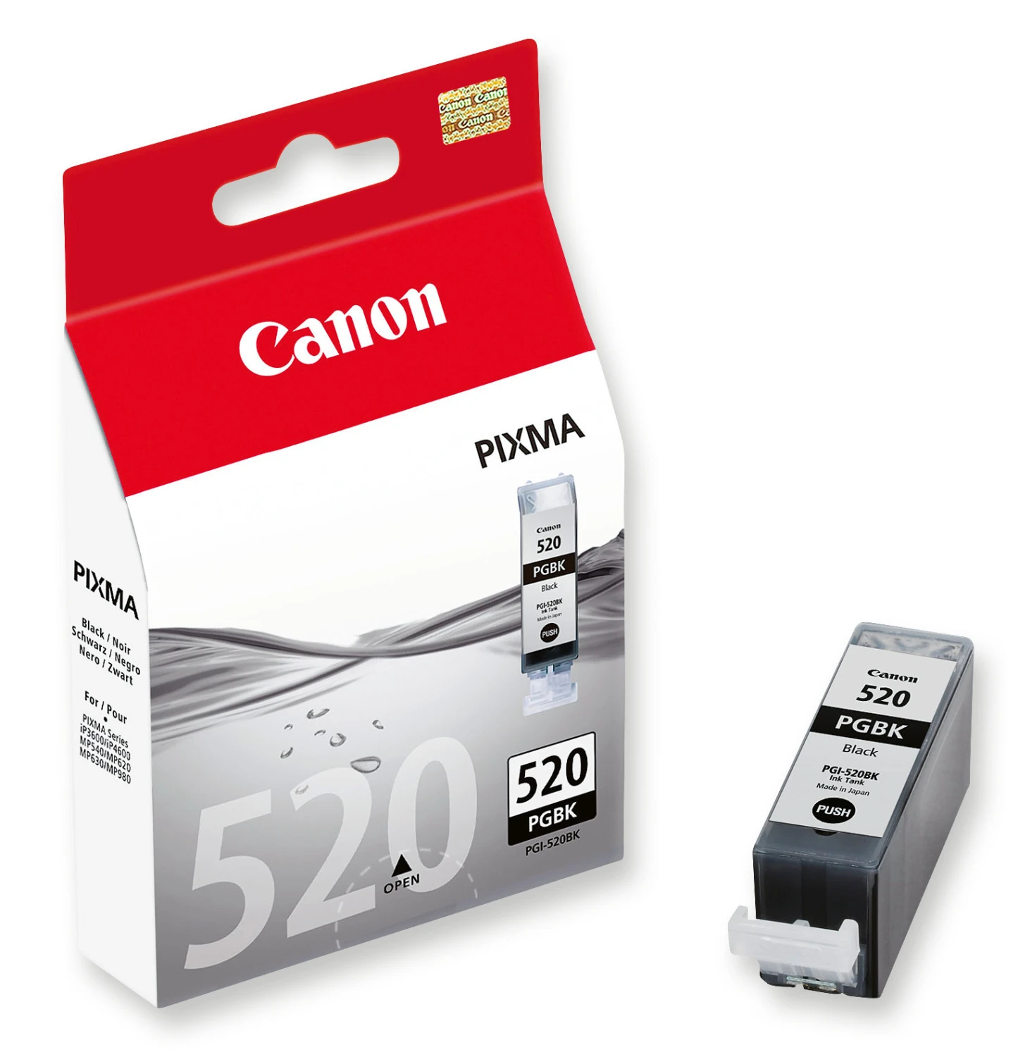 Canon Tintenpatrone schwarz (2932B001, PGI-520PGBK)