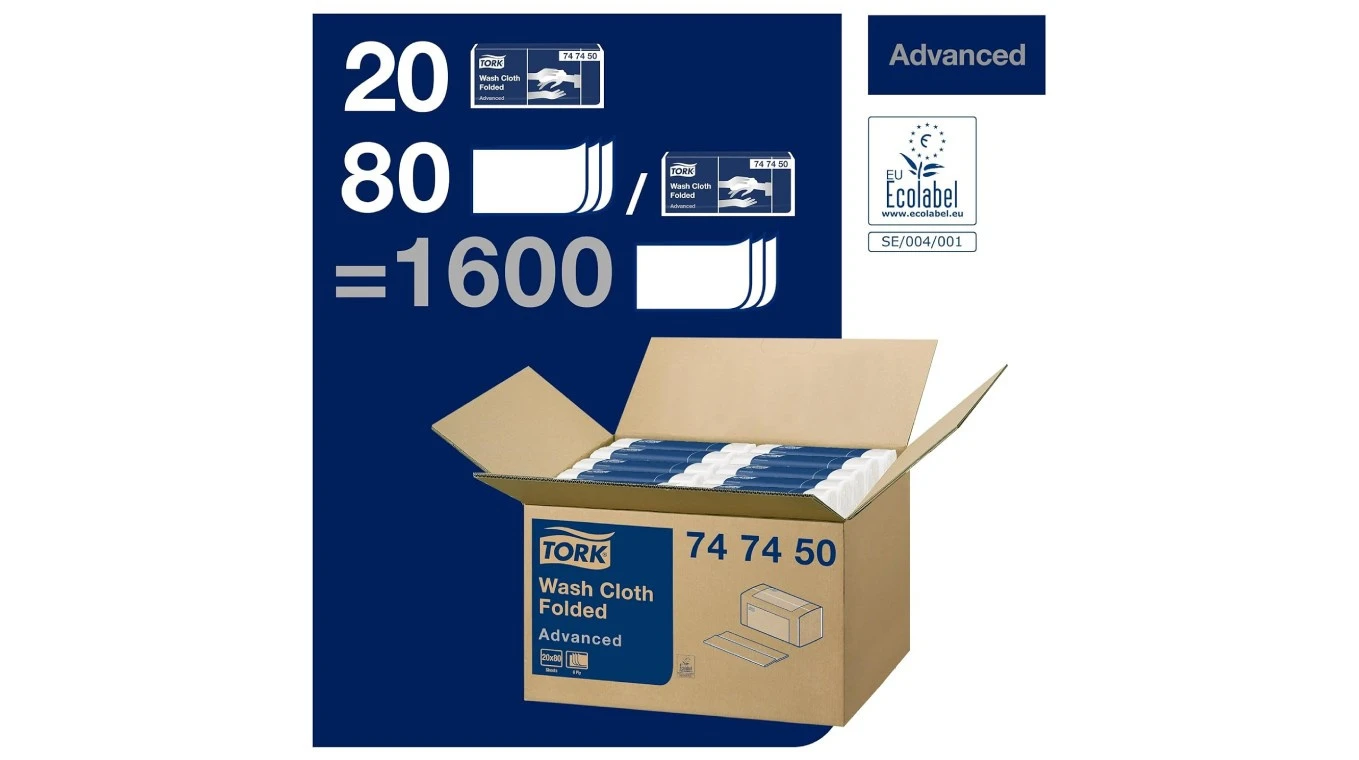TORK Lavettes Advanced 6 couches 1'600 feuilles
