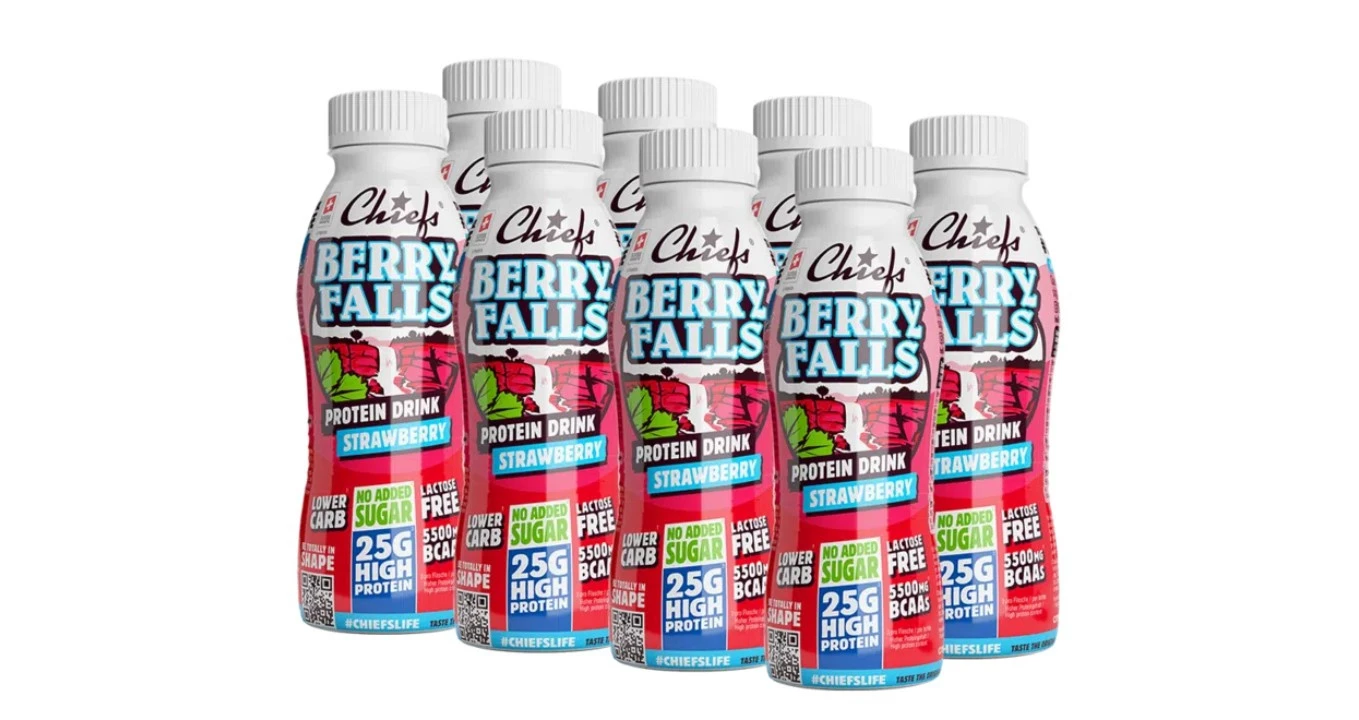 CHIEFS Protein Drink Strawberry 8 x 330 ml