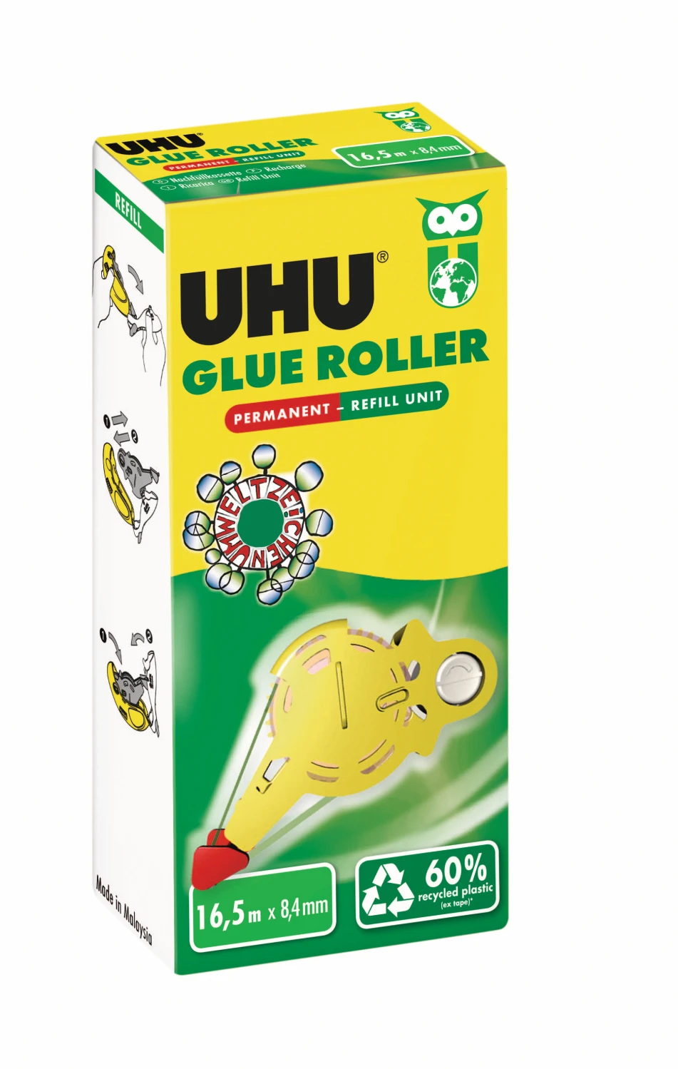 UHU Roller de colle permanent Recharge