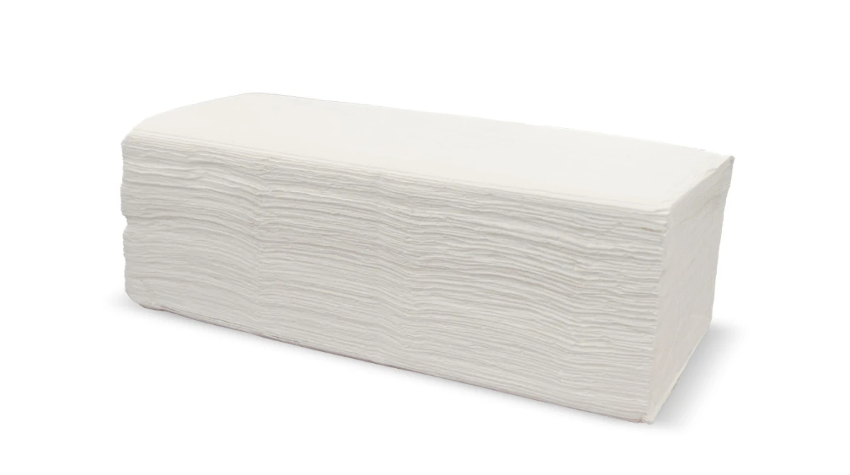 EDELWEISS Essuie-mains en papier pliage V, 2 couches, extra-blanc