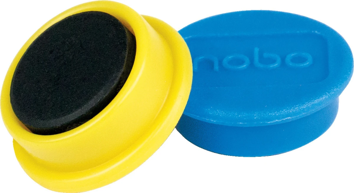 NOBO Aimant ronde 13 mm - assortis (10x)