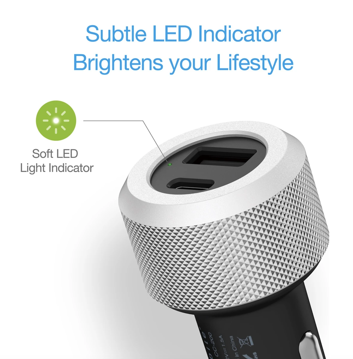 Just Mobile Highway Turbo Dual-USB Car Charger