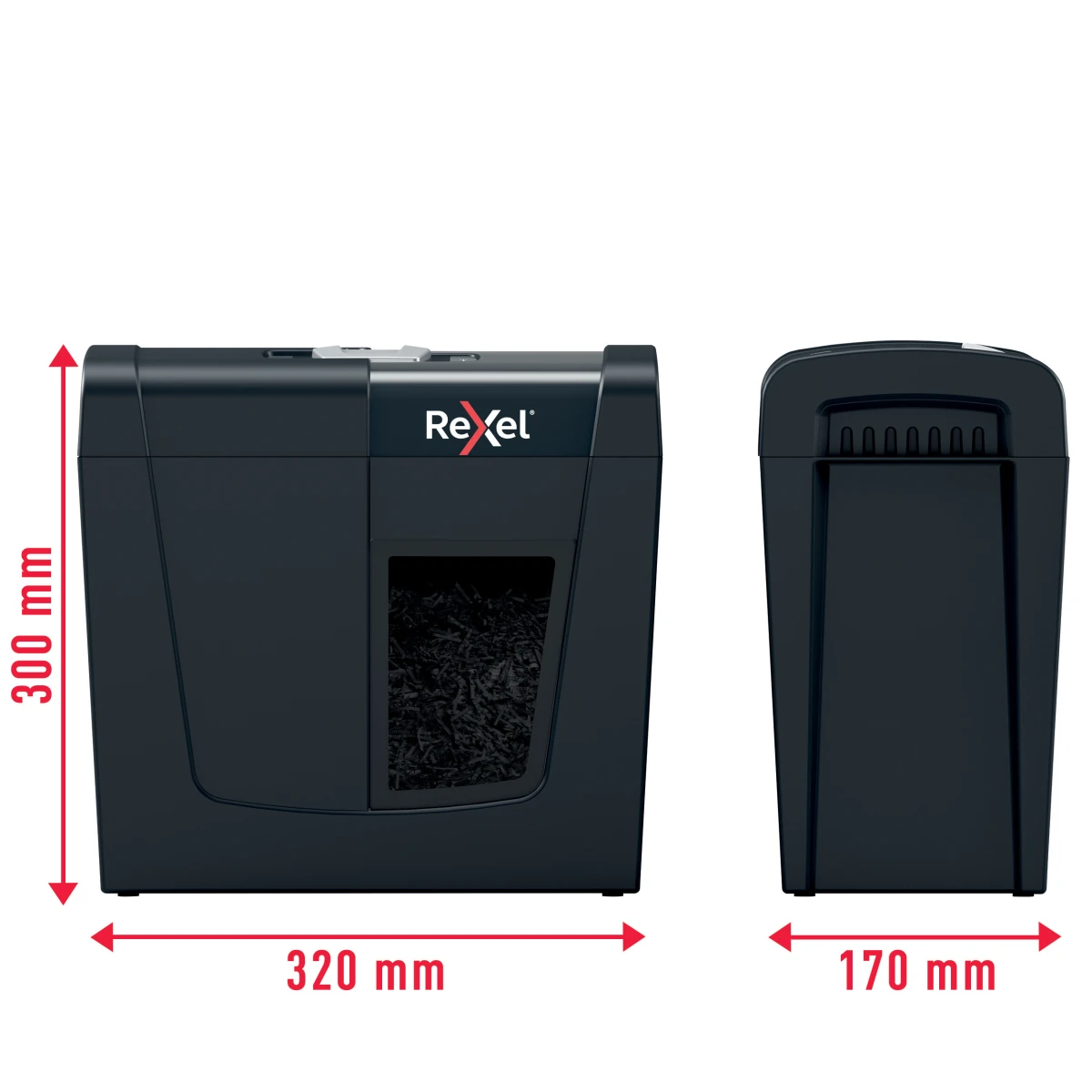 REXEL Aktenvernichter Secure X6, P-4, 10lt