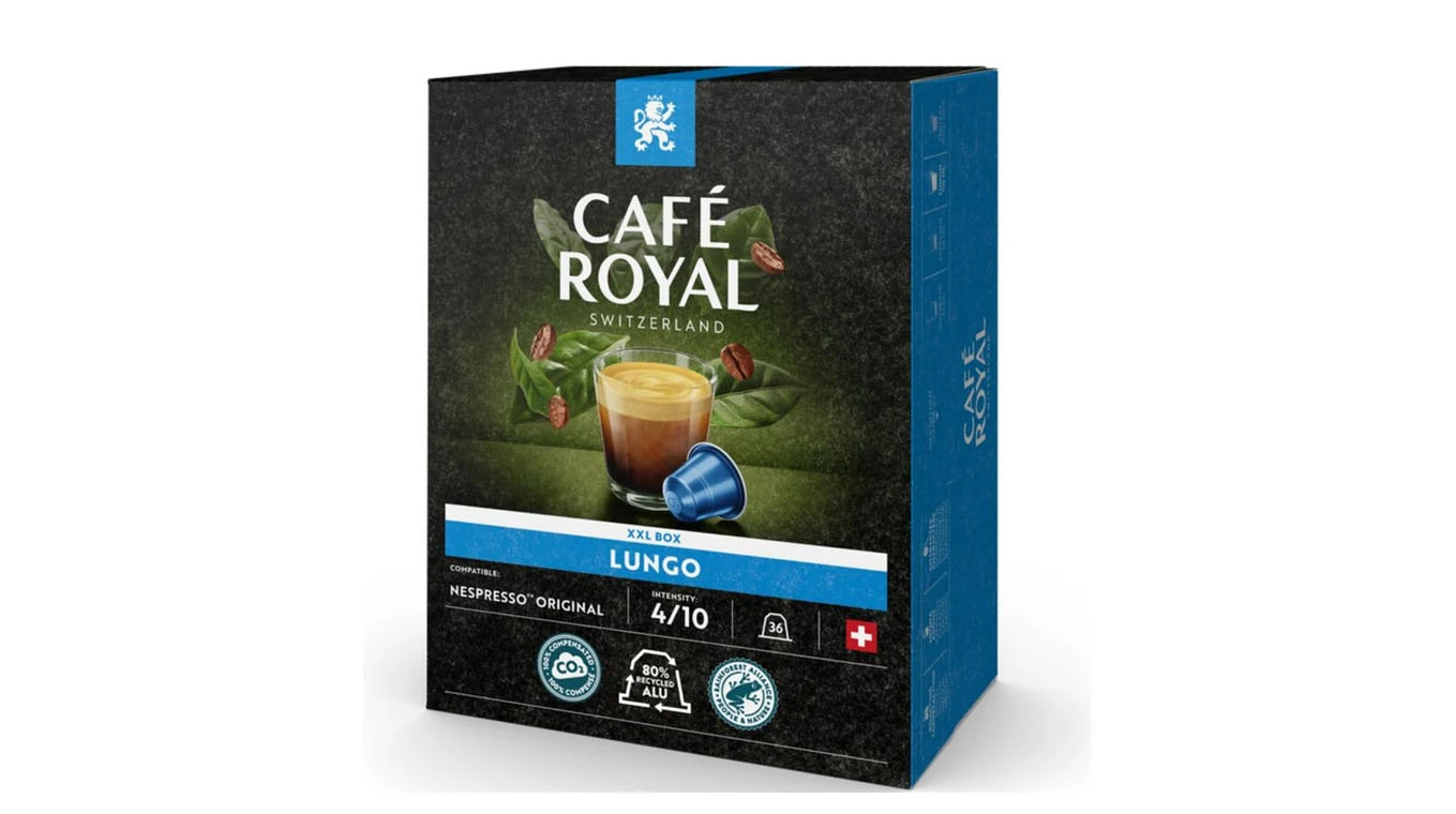 CAFÉ ROYAL Kaffeekapseln Lungo 36 Stück