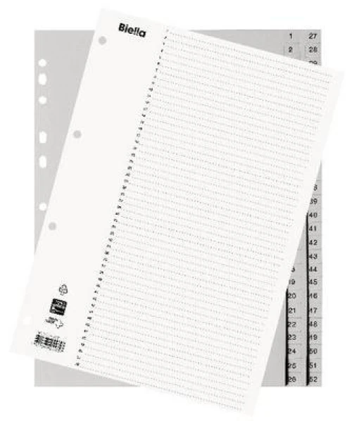 BIELLA Zahlenregister 1 - 52