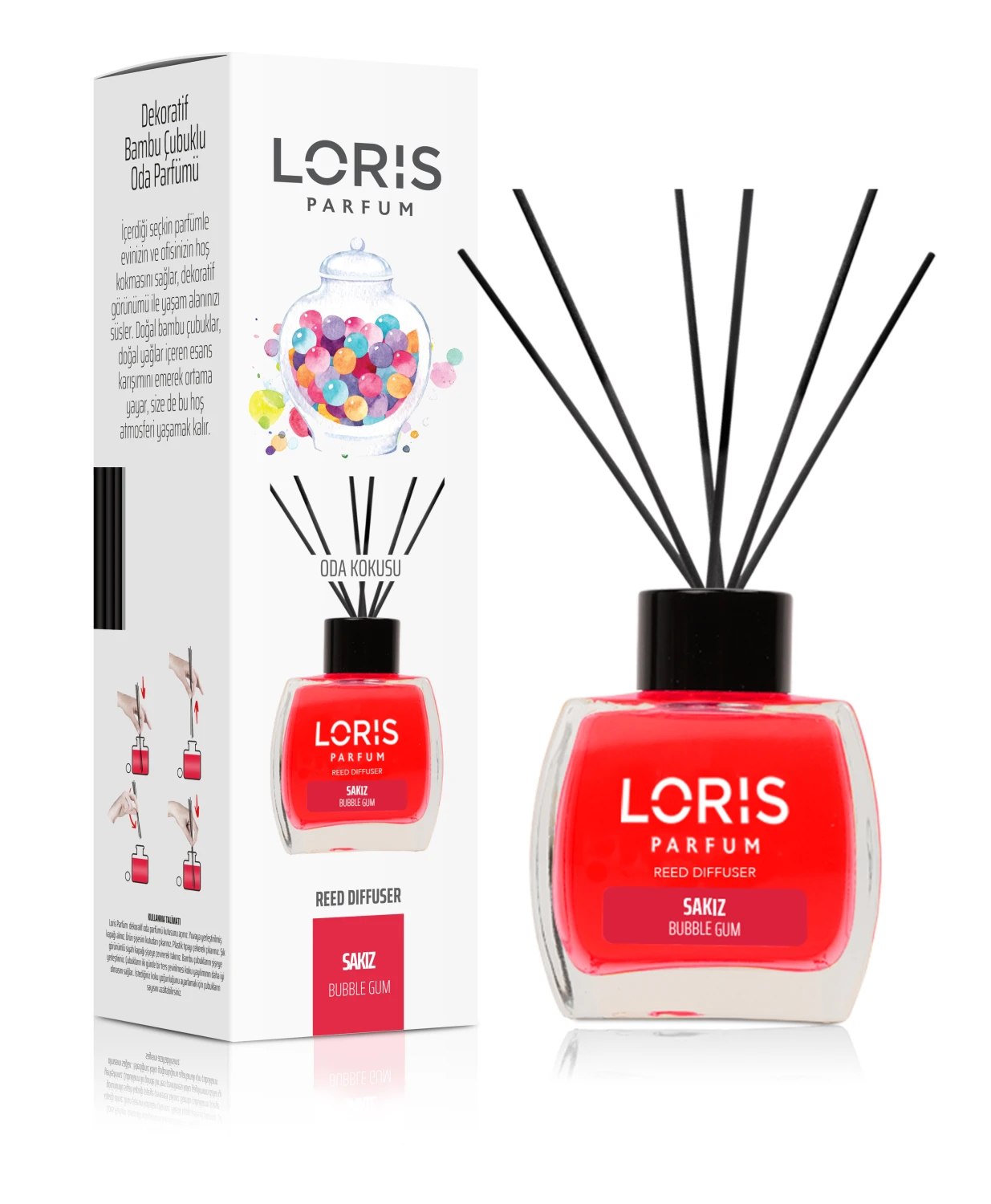 LORIS Parfum diffuseur de parfum chewing-gum 120 ml