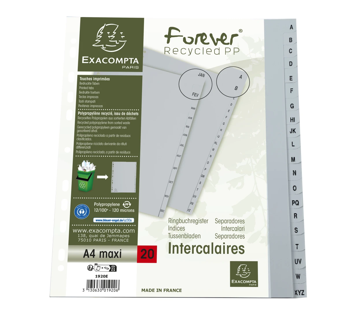 EXACOMPTA Répertoire A - Z