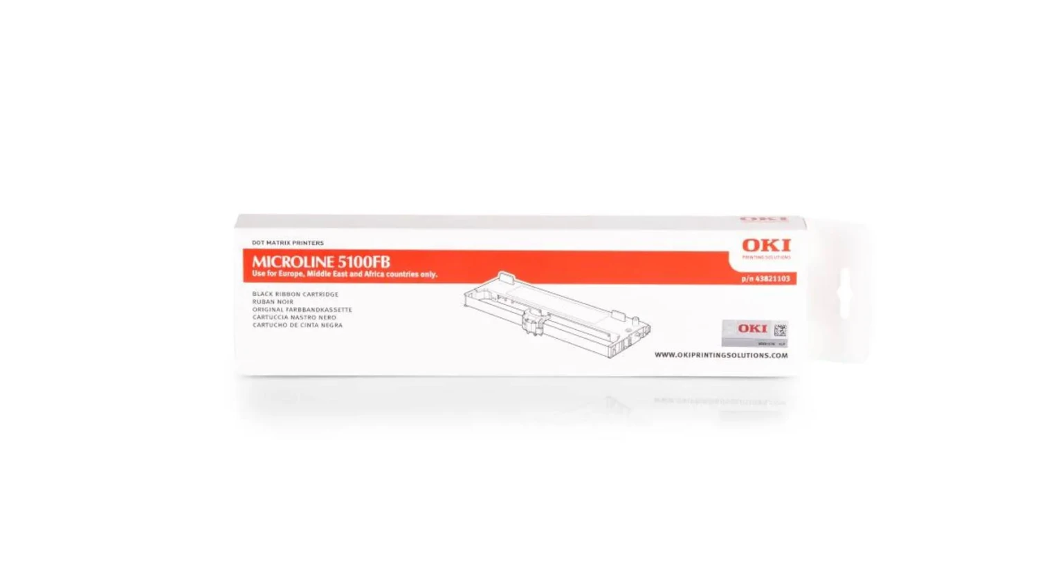 OKI Farbband Nylon schwarz