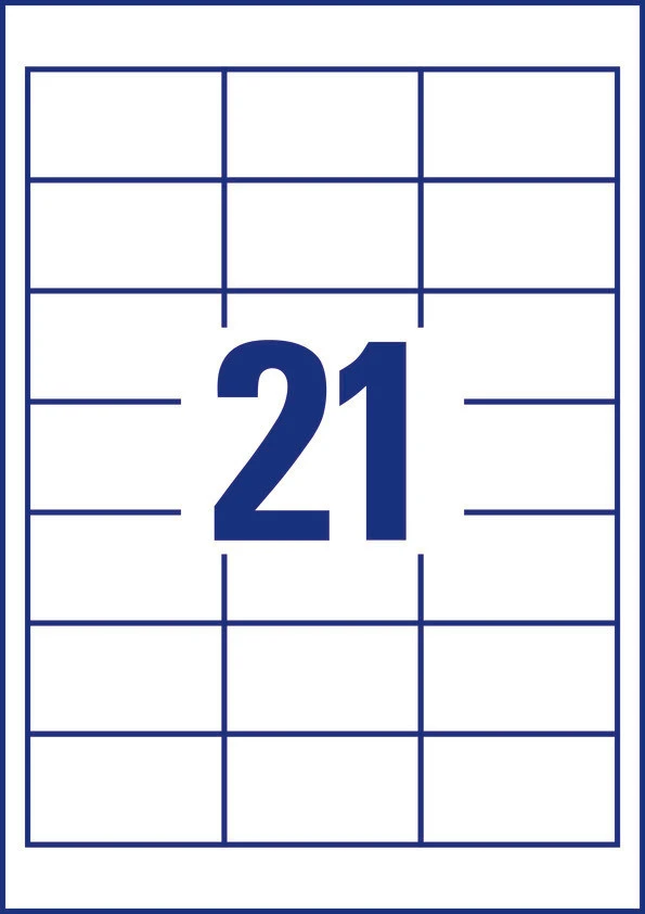 AVERY ZWECKFORM 3670 Etiketten, 64 x 36 mm, 100 Blatt