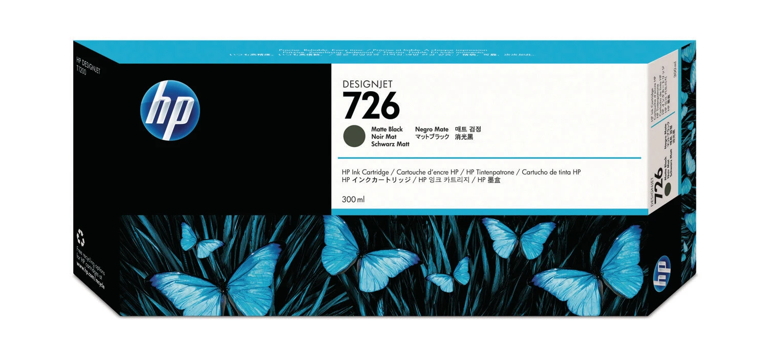 HP Tintenpatrone 726 schwarz matt