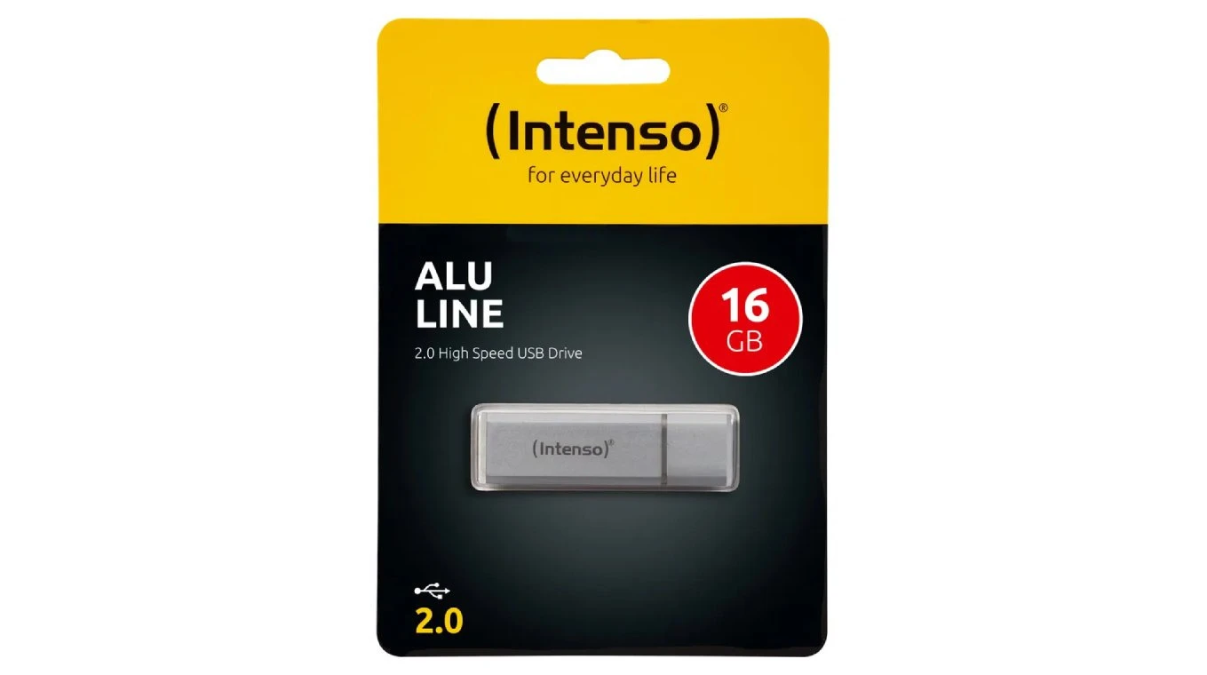 INTENSO Clé USB Alu Line 16 Go USB 2.0 grise