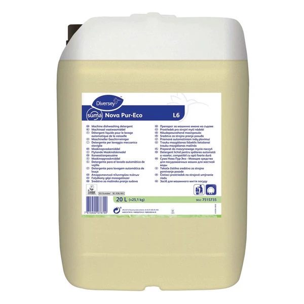 SUMA Détergent pour lave-vaisselle Nova Pur-Eco L6, 20 L