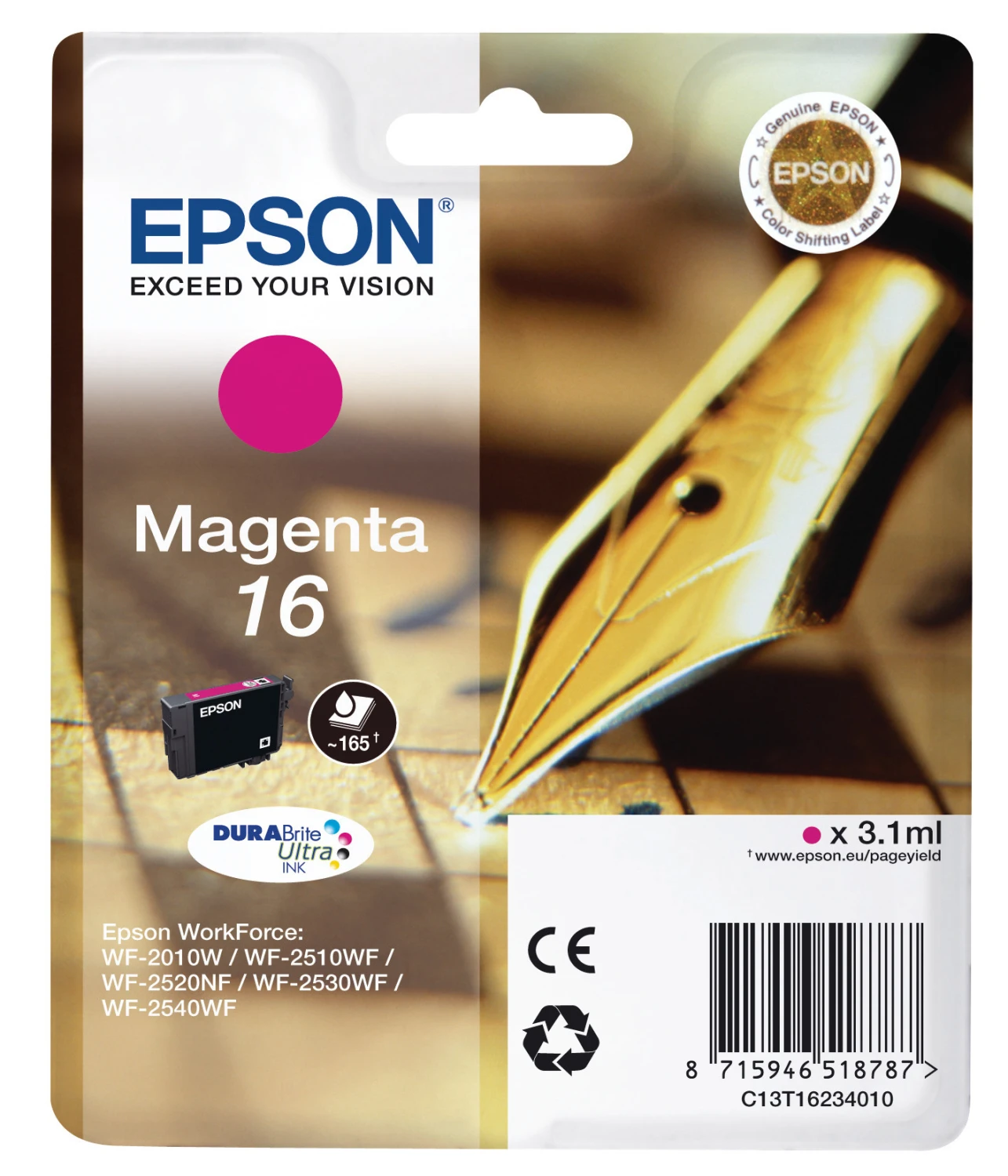EPSON Tintenpatrone 16 magenta
