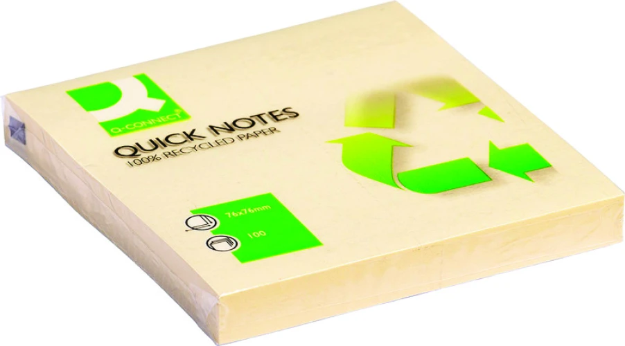 Q-CONNECT Haftnotizen Recycling 1 x 100 Blatt