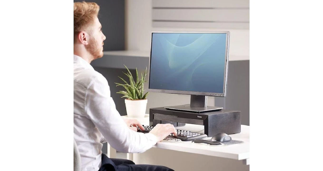 FELLOWES Chevron Tapis de souris avec repose-poignets