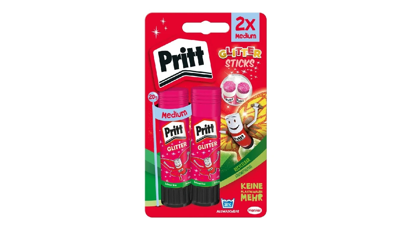 PRITT Bâtons de colle Glitter 2 x 20 g
