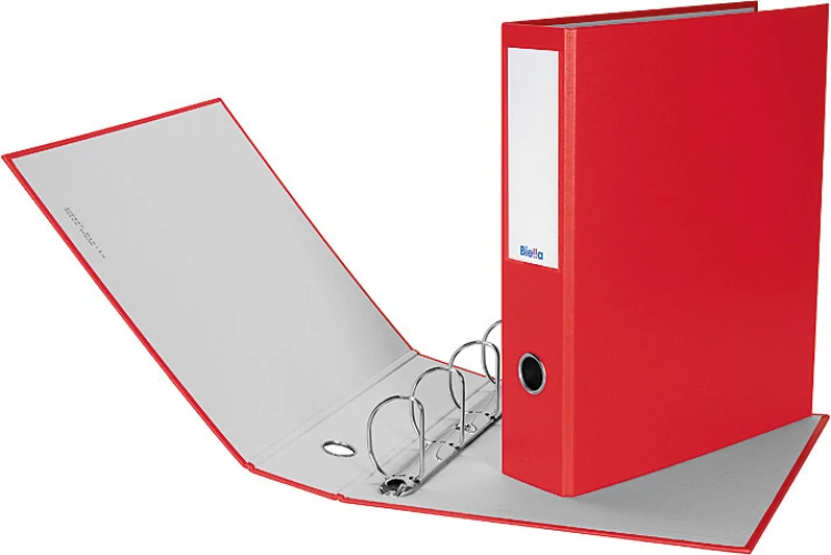 Livre de présentation Biella Dinor-Quatro avec une largeur de dos de 7 cm, rouge