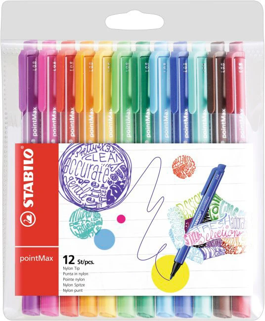 STABILO Premium-Fineliner 0.8 mm - 12er Etui