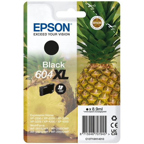 EPSON Tintenpatrone 604XL schwarz