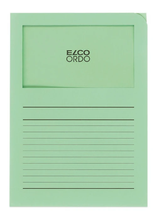 ELCO Ordo Classico avec lignes, vert, paquet de 100 pièces