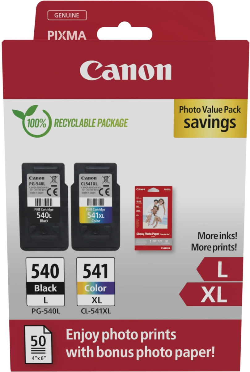 CANON Photo Value Pack L/XL CMYBK